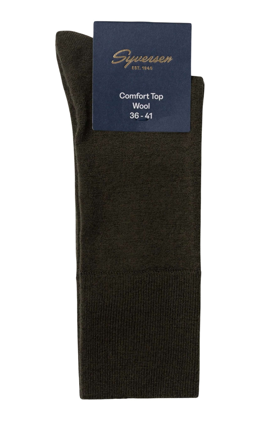 Oroblu Strømper - Fine Wool Comfort Top W - Olive