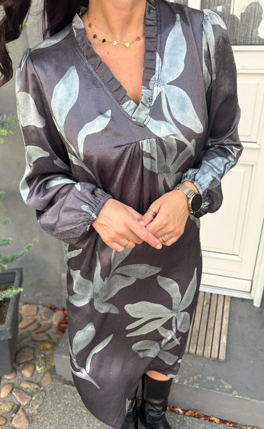 Say INA Copenhagen Kjole - Katiah LS - Flower Print
