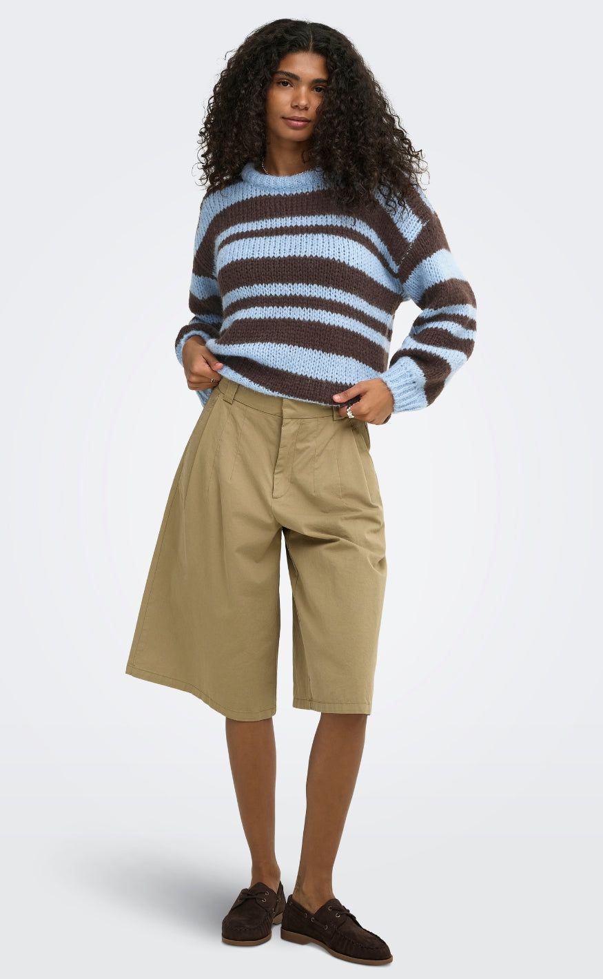 ONLY Strik - Nordic - Dusty Blue Block/Coffee Bean