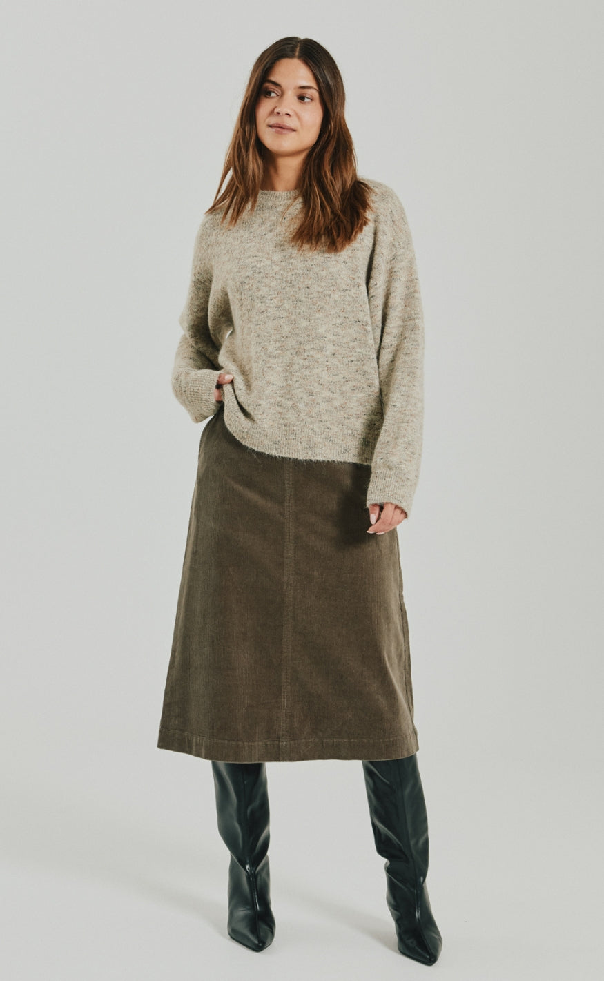Freequent Nederdel - Cordy Long - Morel