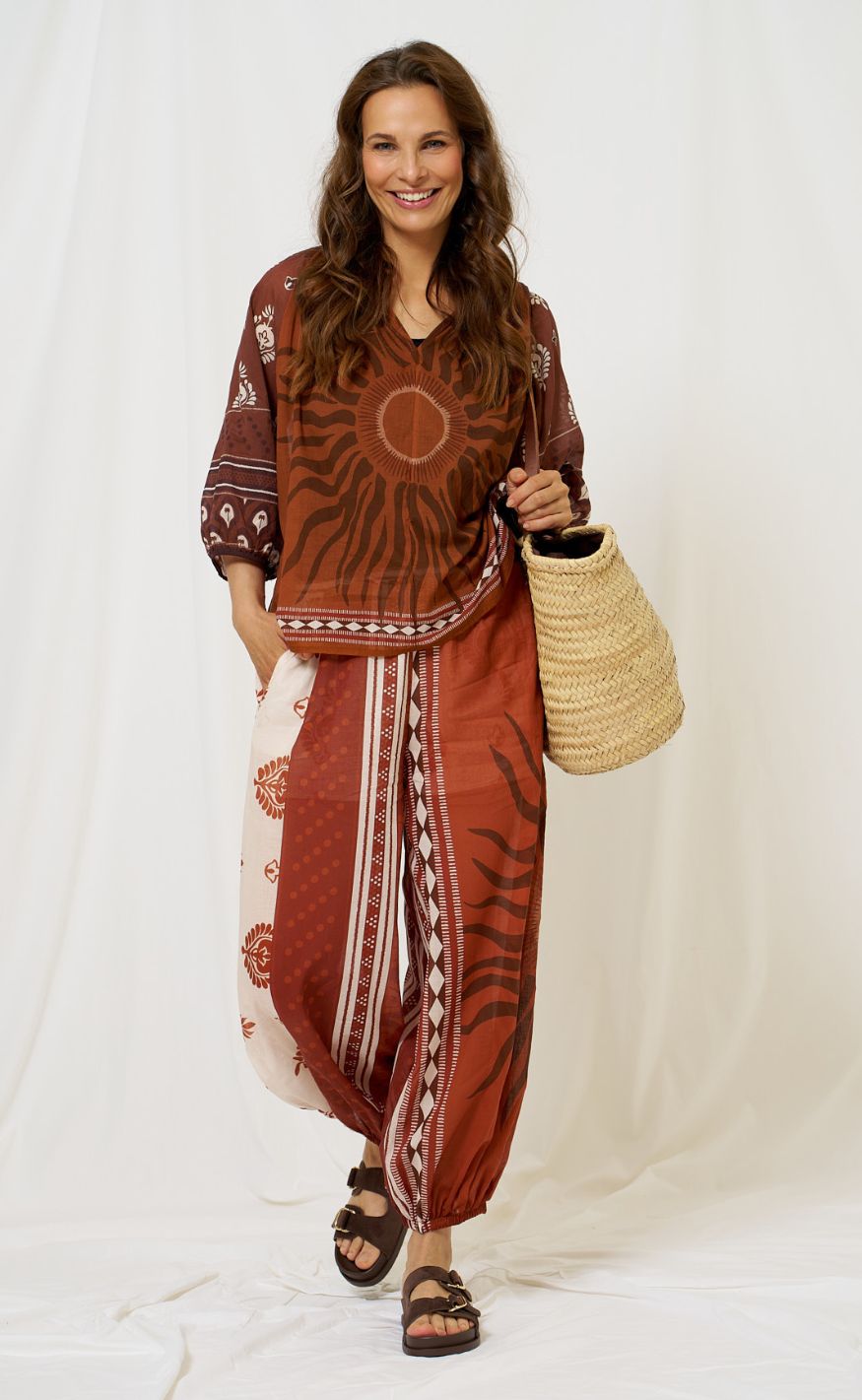 Marta Du Chateau Bluse - Valoria - Brown