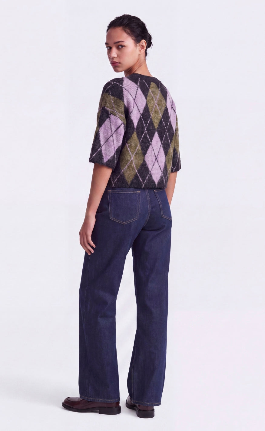 ONLY Strik - Noeme SS - Black Argyle/Beech/Violet Tulle/Mel