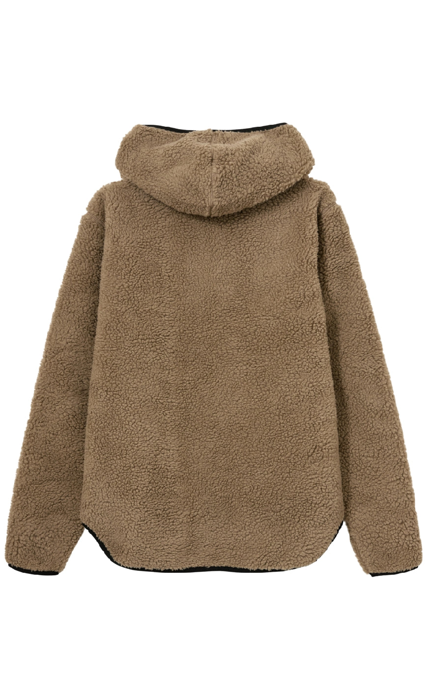 H2O Jakke - Langli Hooded Pile - Oak