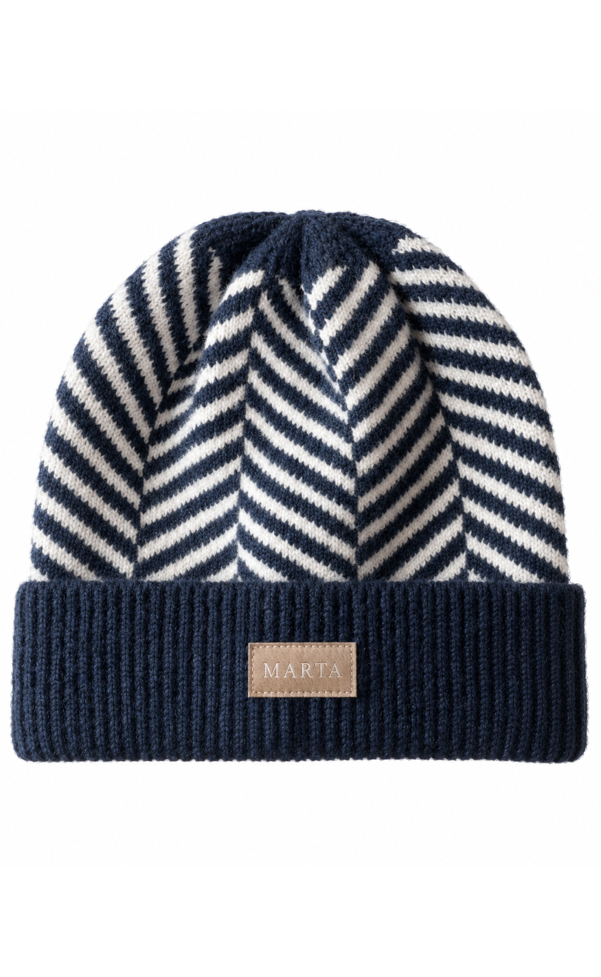 Marta Du Chateau Hat - Polly - Blue/Beige