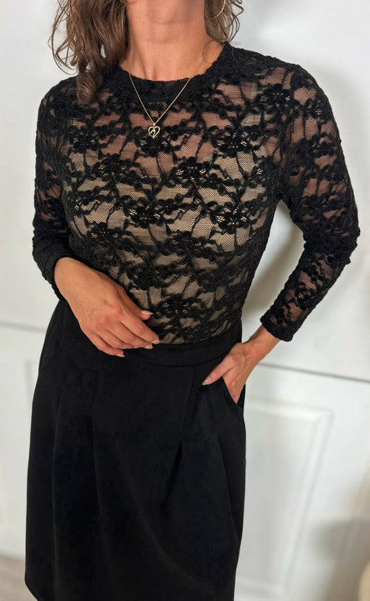 Marta Du Chateau Bluse - Primula - Black
