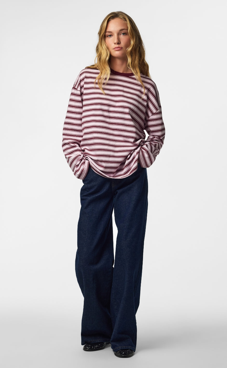Pieces Bluse - Sadie - Tawny Port/Roseate Spoonbill
