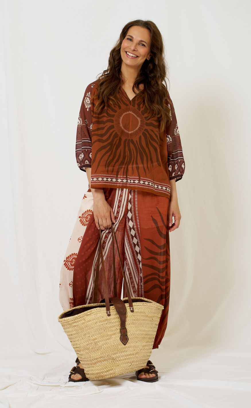 Marta Du Chateau Bluse - Valoria - Brown