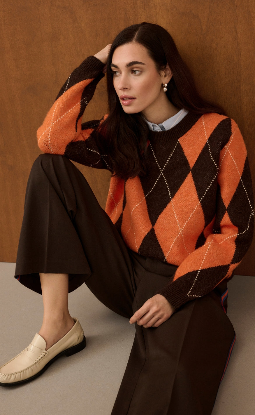 Culture Strik - Argyle - Brown Argyle