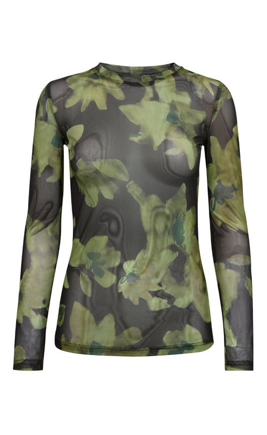 A-View Bluse - Silke - Lime