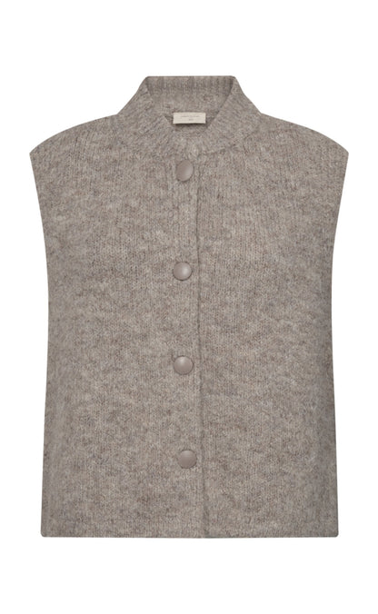Freequent Vest - Grslulu - Desert Taupe Melange