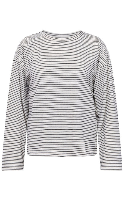 Sisters Point Bluse - VALTE-LS - Fog/Black Stripe