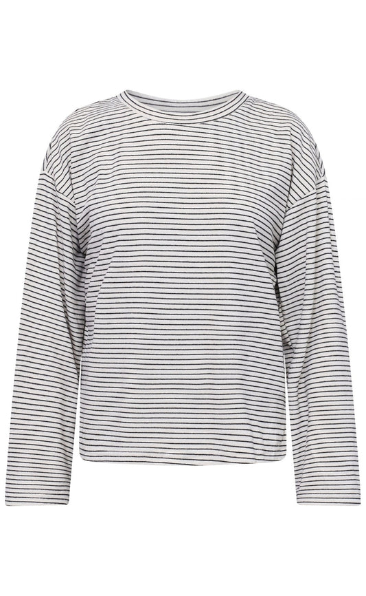 Sisters Point Bluse - VALTE-LS - Fog/Black Stripe