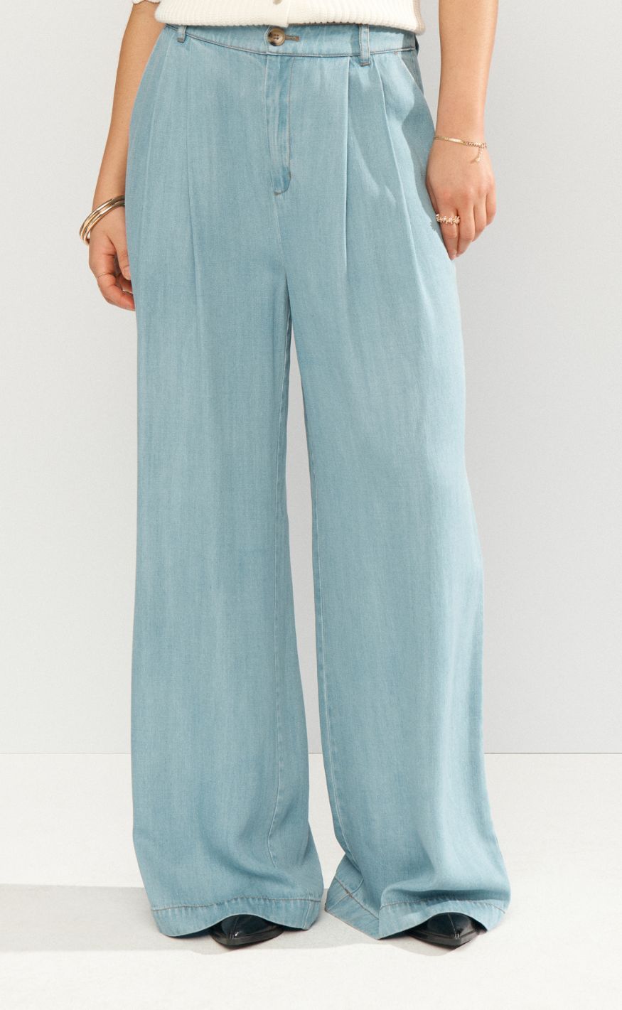 Nümph Bukser - Elida - Light Blue Denim