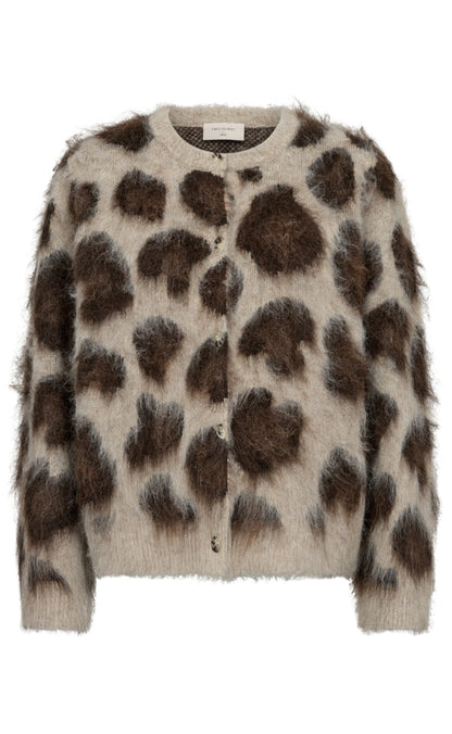 Freequent Cardigan - Lippi - Oyster Grey Mel w. Mole Mel.