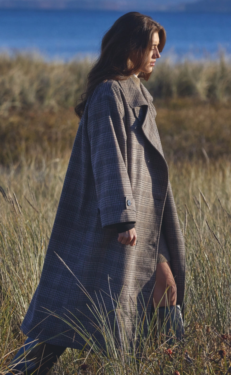 Sisters Point Jakke - DAR-LONG1 - Brown Check