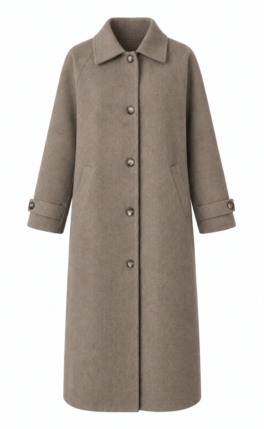 Say INA Copenhagen Frakke - Vienna - Light Taupe Melange