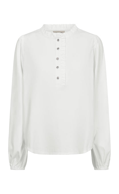 Freequent Bluse - Friva - Star Off-white w. St Off-white