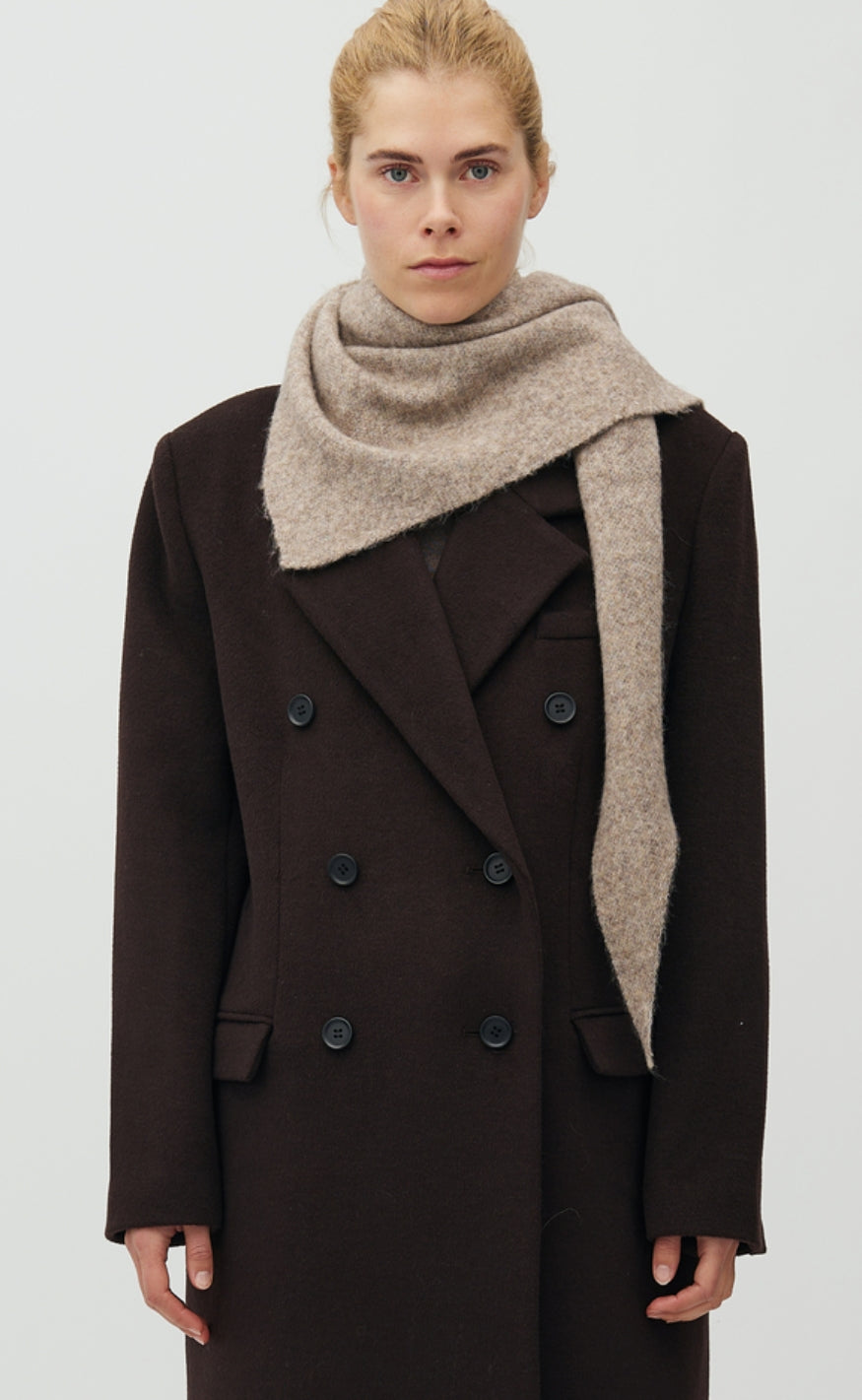MbyM Tørklæde - Sevyn-M - Greige Melange