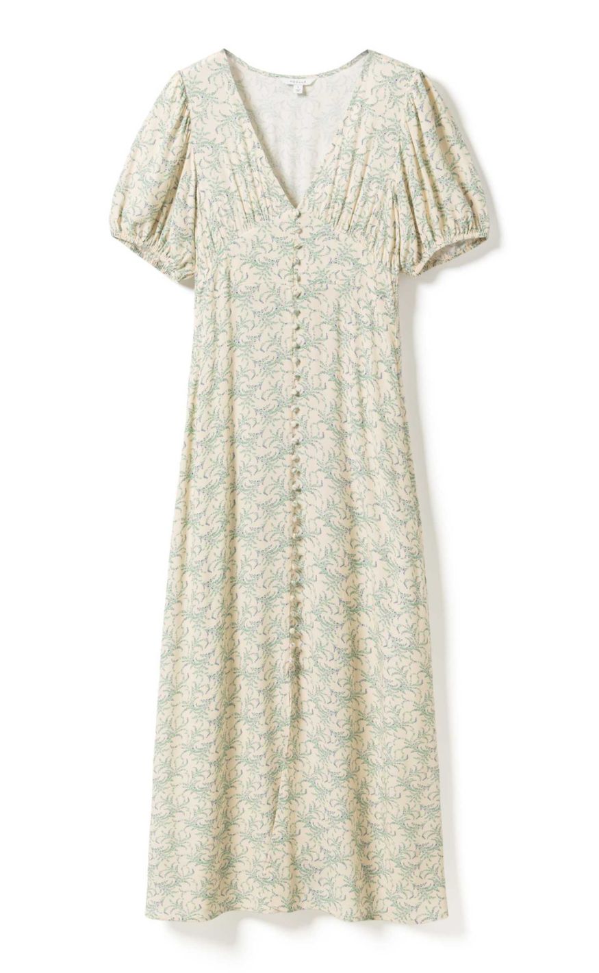 Noella Kjole - Lillith SS Maxi - Dolley Yellow Print