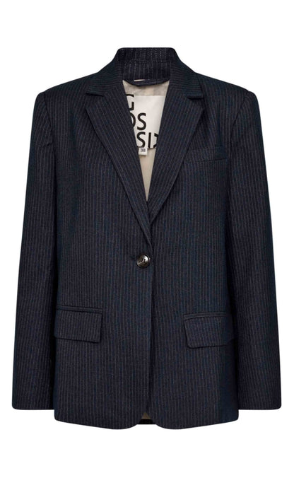 Gossia Blazer - Beatrice Jo - Navy Blue Stripes
