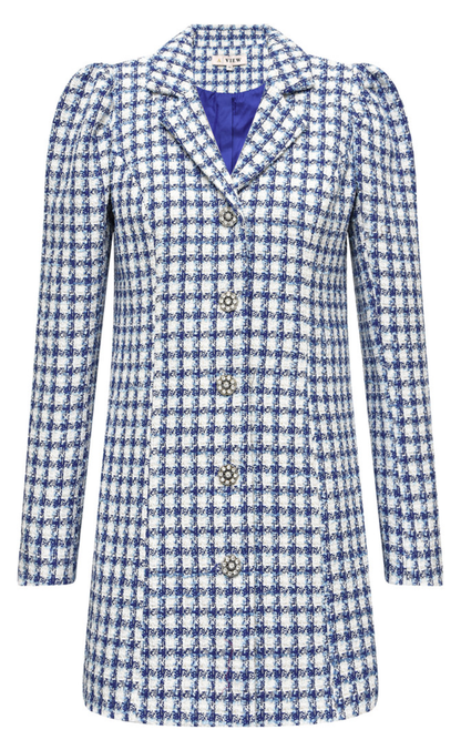 A-View Blzaer - Carly - White W. Blue