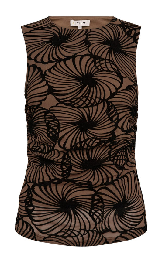 A-View Top - Claudine - Brown