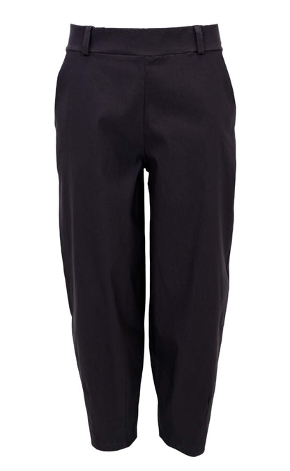 Black Colour Bukser - Beverly Barrel - Black
