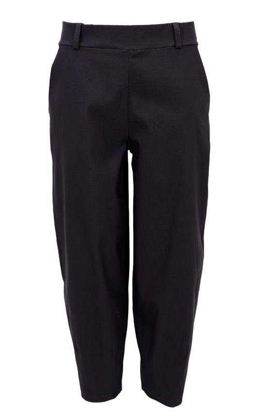 Black Colour Bukser - Beverly Barrel - Black