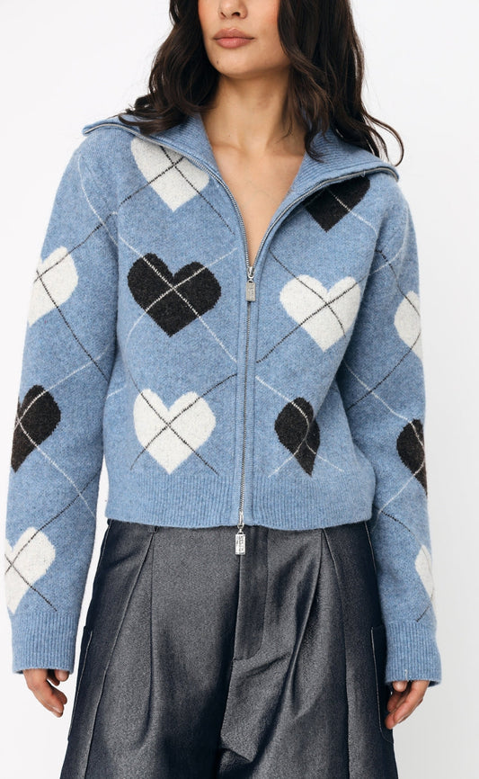 Cras Cardigan - Siri - Blue Hearts
