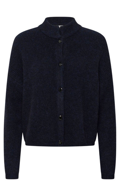 Gestuz Cardigan - Alpha Short - Navy Melange