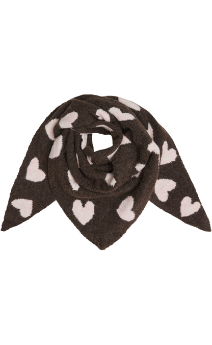 Marta Du Chateau Tørklæde - Toppy - Coffee/Pink