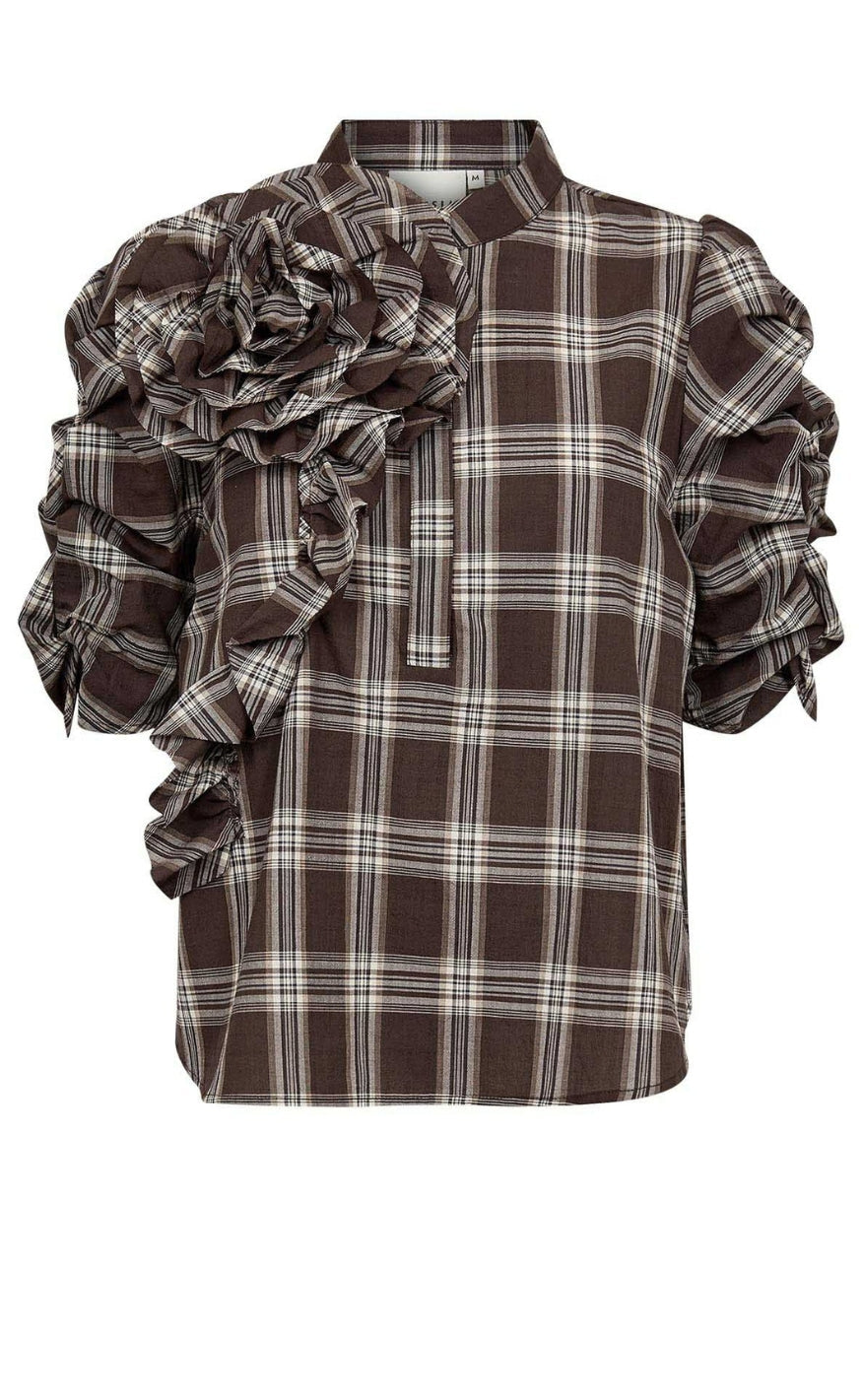 Gossia Bluse - Zabina - Brown Checks