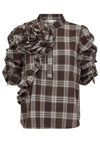 Gossia Bluse - Zabina - Brown Checks