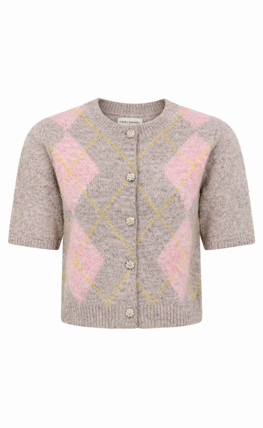 Lollys Laundry Cardigan - Osanna - Taupe
