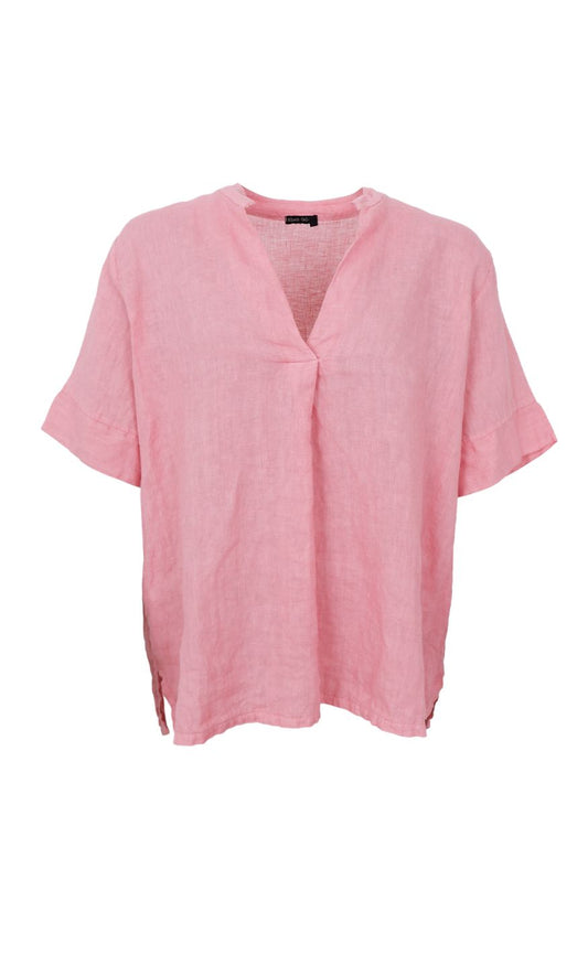Black Colour Bluse - Linen SS - Candy Rose