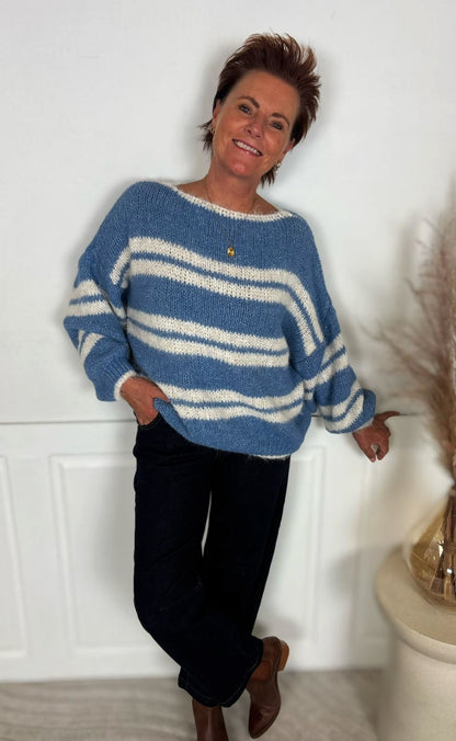 Marta Du Chateau Strik - Avellina - Jeans/Beige