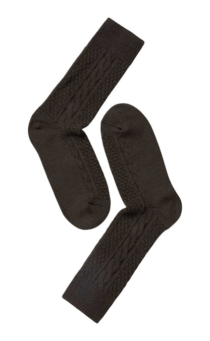 Oroblu Strømper - Wool Cable W - Dark Brown