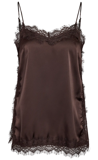 Noisy May Top - Louise - Chocolate Brown