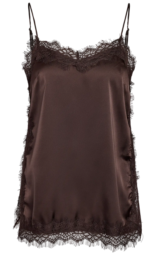 Noisy May Top - Louise - Chocolate Brown