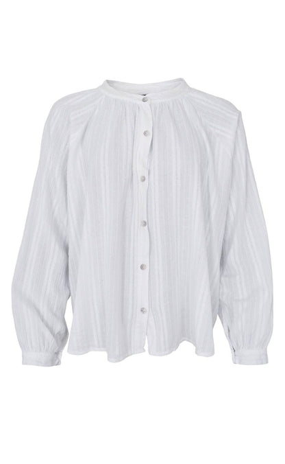 Black Colour Bluse - Emilia - White