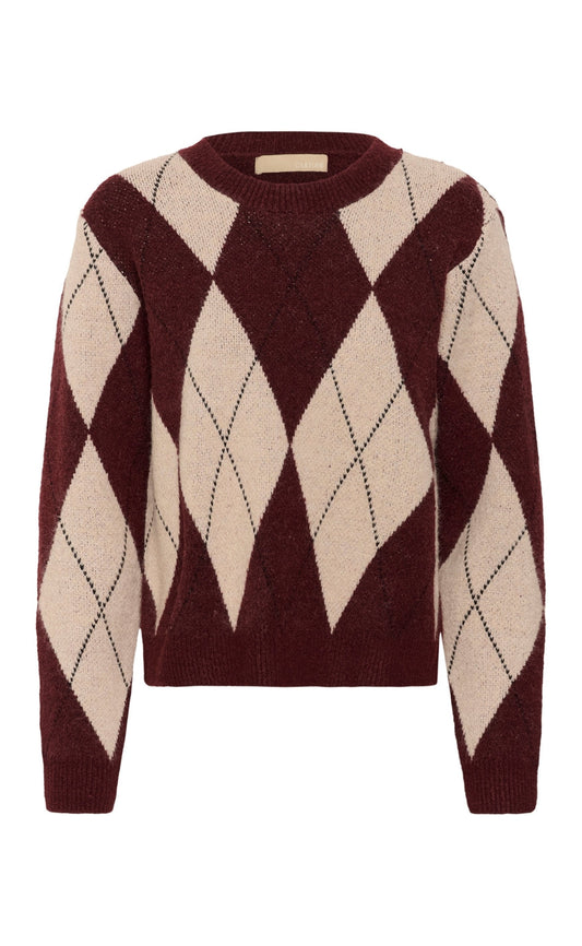 Culture Strik - Argyle - Burgundy Argyle