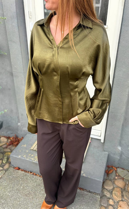 Say INA Copenhagen Bluse - Elowen - Green