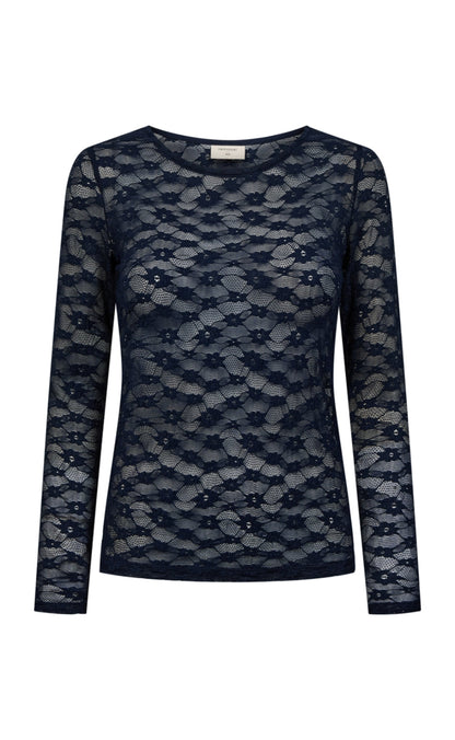 Freequent T-shirt - Ibena - Navy Blazer