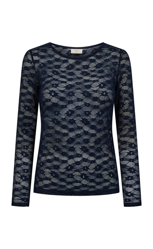Freequent T-shirt - Ibena - Navy Blazer
