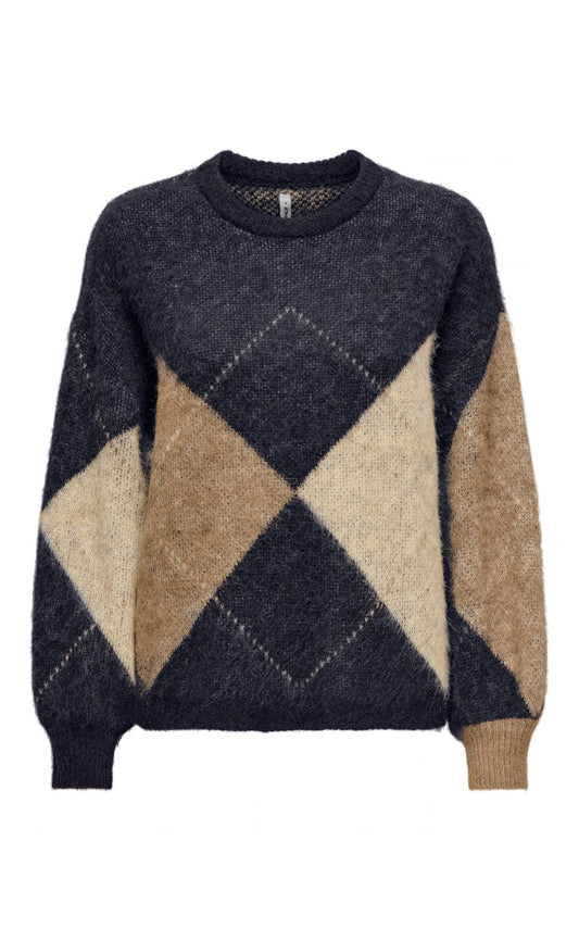 ONLY Strik - Noeme - Night Sky Cocoa Creme/Biscotti/Melange/Argyle