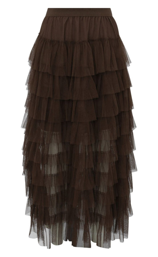 A-View Nederdel - Miranda - Dark Brown
