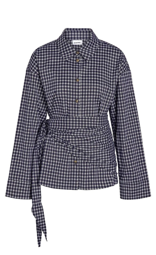 Noisy May Skjorte - Kilah - Navy Blazer/Birch