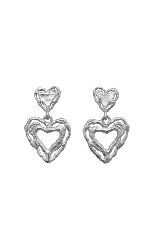 Maanesten Øreringe - Martha - Silver Colour