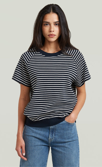 G-STAR T-shirt - Raglan R T wmn - Salute/Milk Stripe