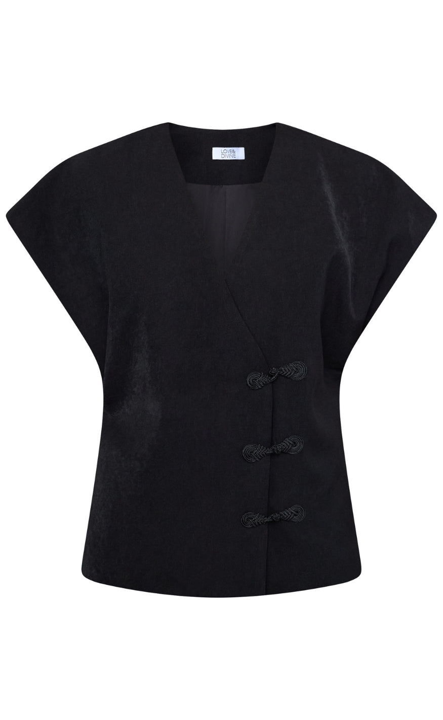 Love & Divine Vest - Love1632 - Black